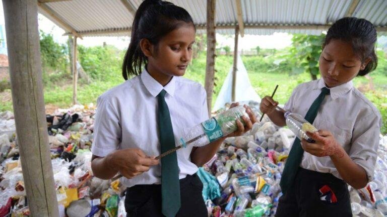This Indian School accepts Plastic wastes as School fees