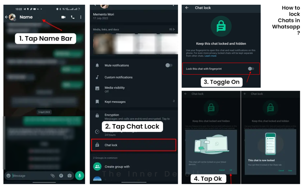 How to Lock Chats in Whatsapp?
