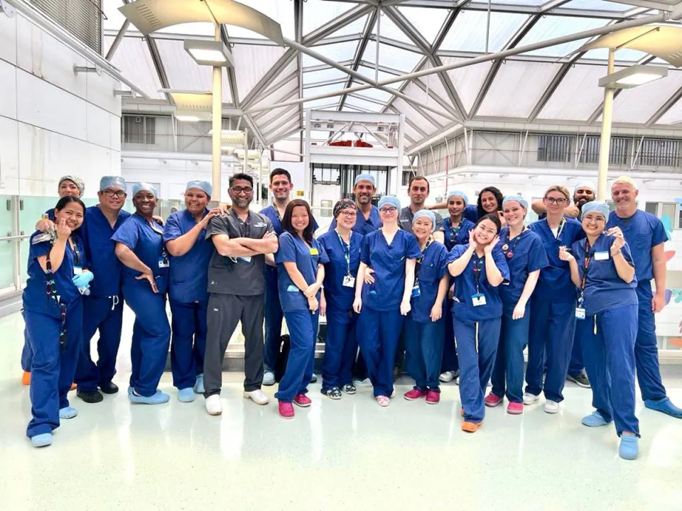 Team at Chelsea and West Minster Hospital, London, UK