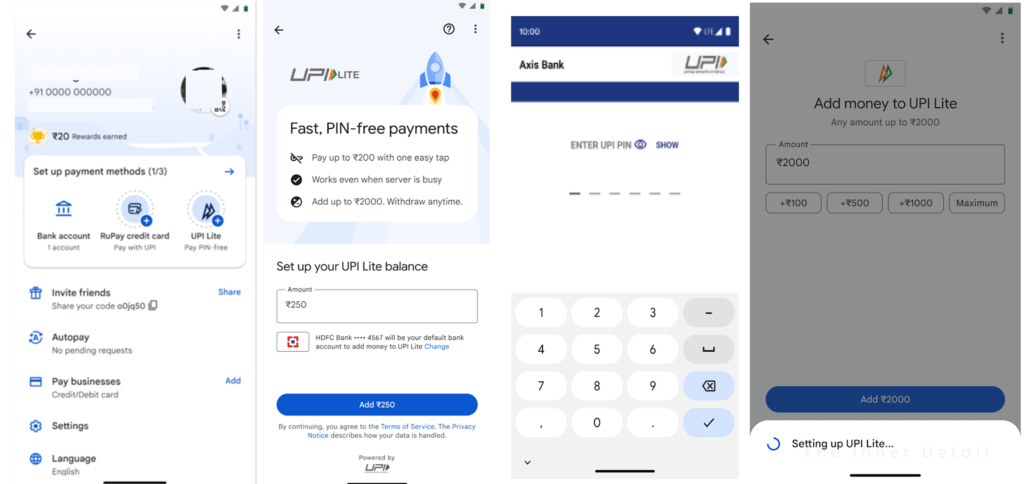 How to set up Google Pay UPI Lite?