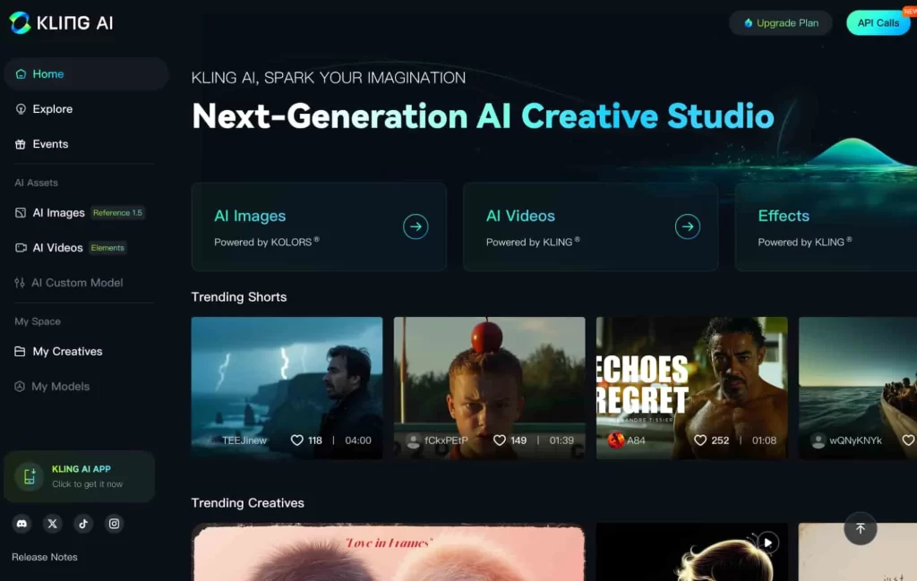 Kling AI for video generation for free