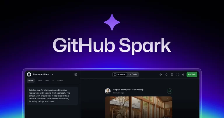 GitHub Spark for text-to-App creation
