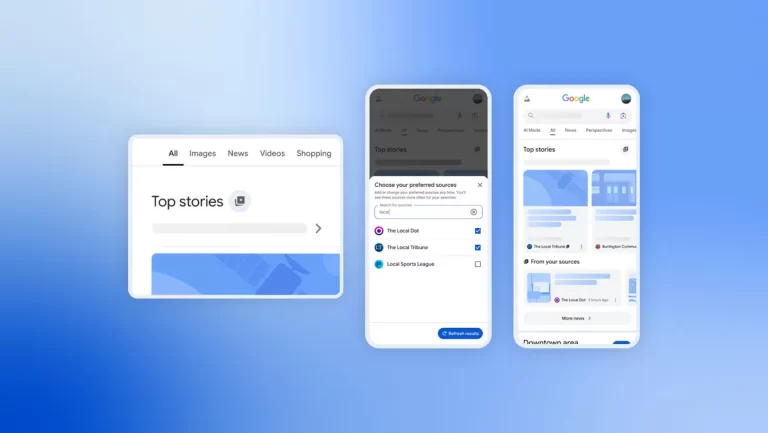 You can now Select your ‘Preferred Sources’ as Top Stories in Google Search