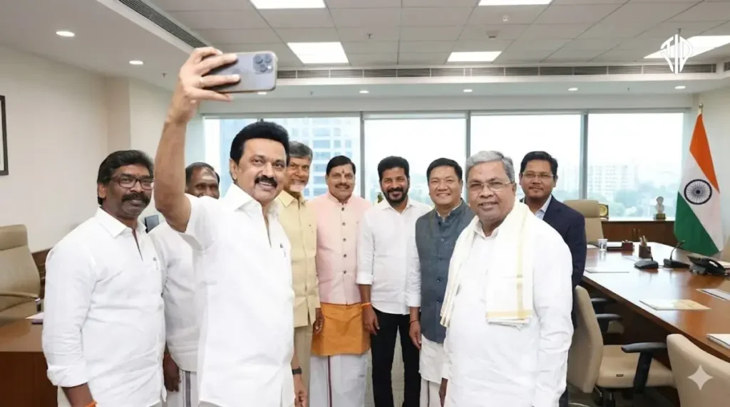 Chief Ministers of India posing Selfie