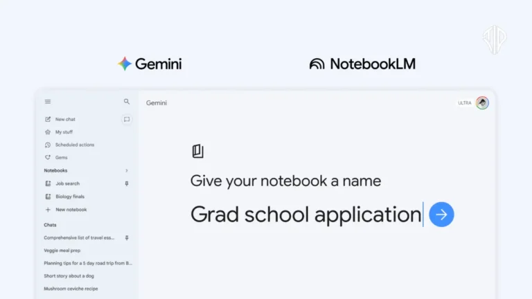 Gemini Notebooks feature