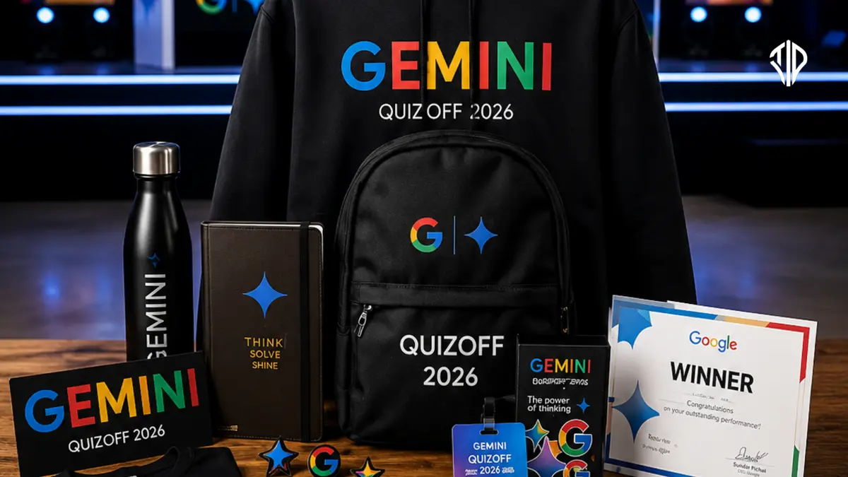 Get Google Goodies worth up to ₹2500 by Participating in India’s Biggest AI Quiz