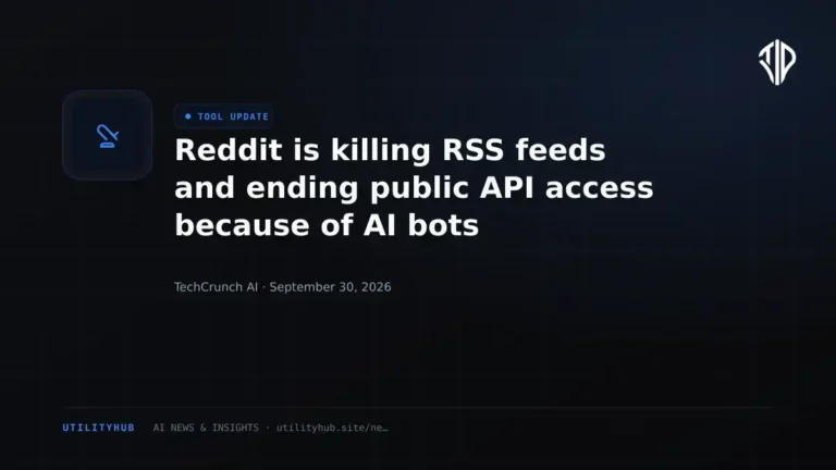 Reddit is Killing RSS Feeds and Public API Access to Counter AI Scraping